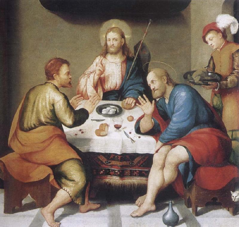 Jacopo Bassano Christ in Emmaus Sweden oil painting art